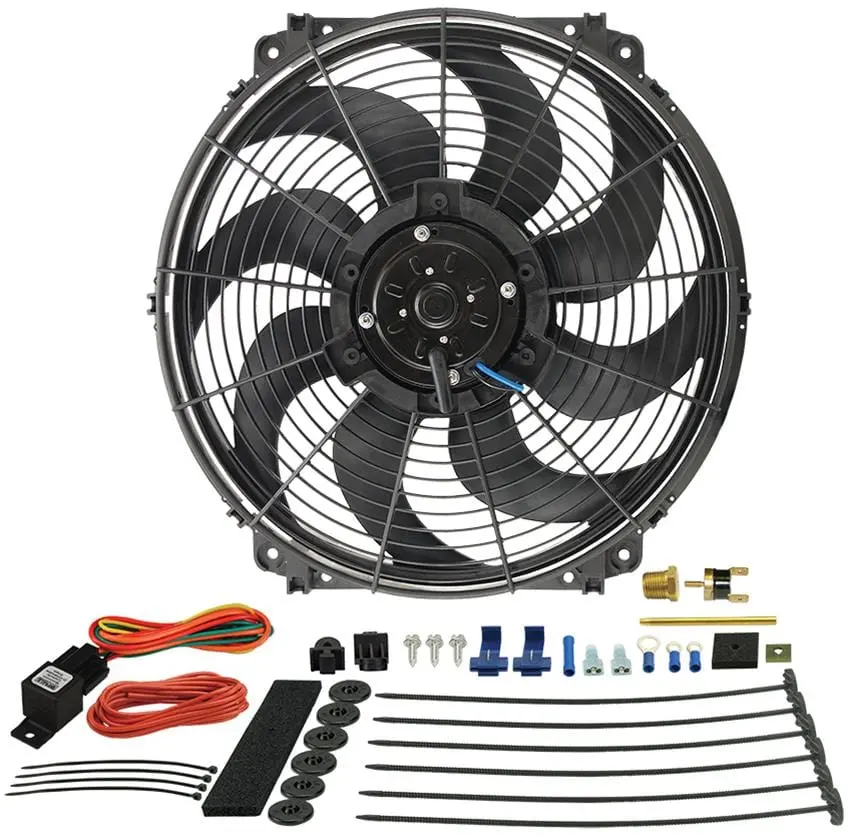 Derale 16016 Tornado Electric Cooling Fan — 16" Universal Fit, High-Cfm Output 1