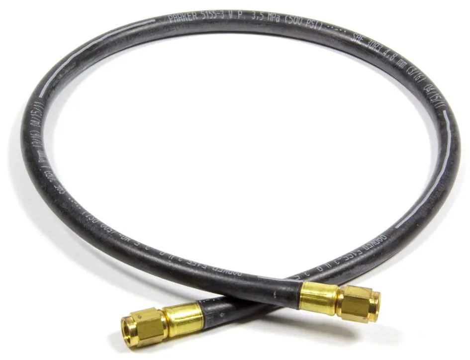 En4035A-9 Single-Port Straight Hose – Reinforced Silicone, 9-Inch Length 1