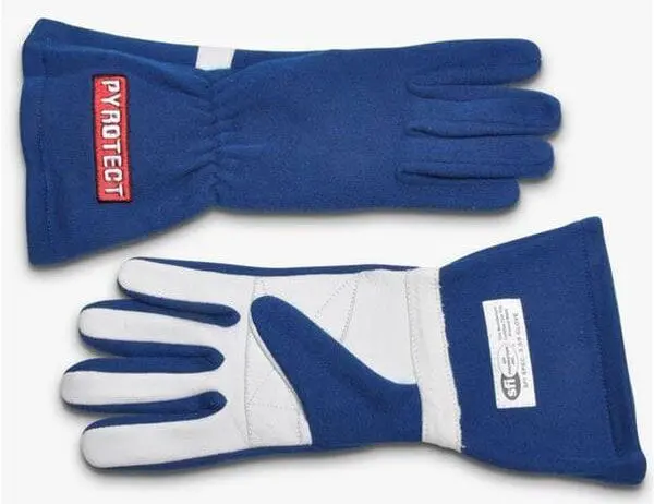 Pyg2430000 Two-Layer Blue Racing Gloves – Large Size 1