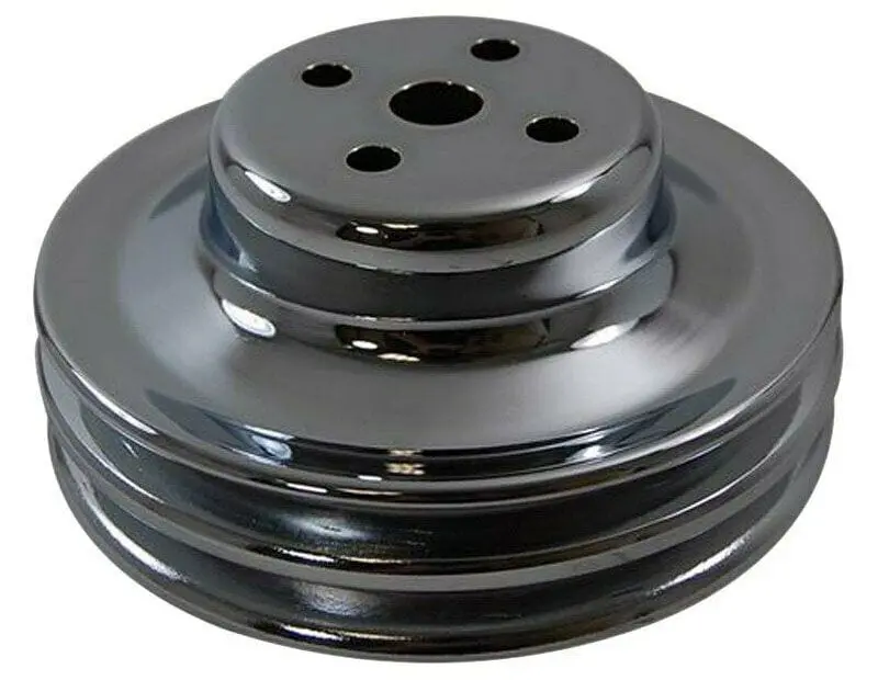 Chrome Double-Groove Upper Water Pump Pulley – 6-7/8" Diameter 1