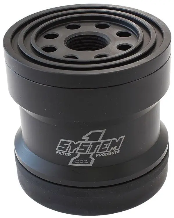Black Anodized Billet Spin-On Oil Filter – Sy209-314B Performance Replacement 1