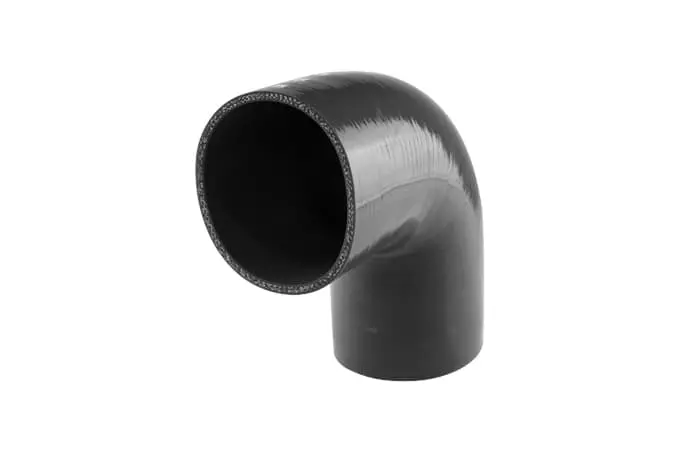 Black 4-Inch 90-Degree Elbow Fitting – Heavy-Wall Exhaust Or Intake Bend 1