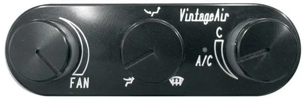 Vintage Air Horizontal Climate Control Panel – Va491223-Rua (Anodized Finish) 1