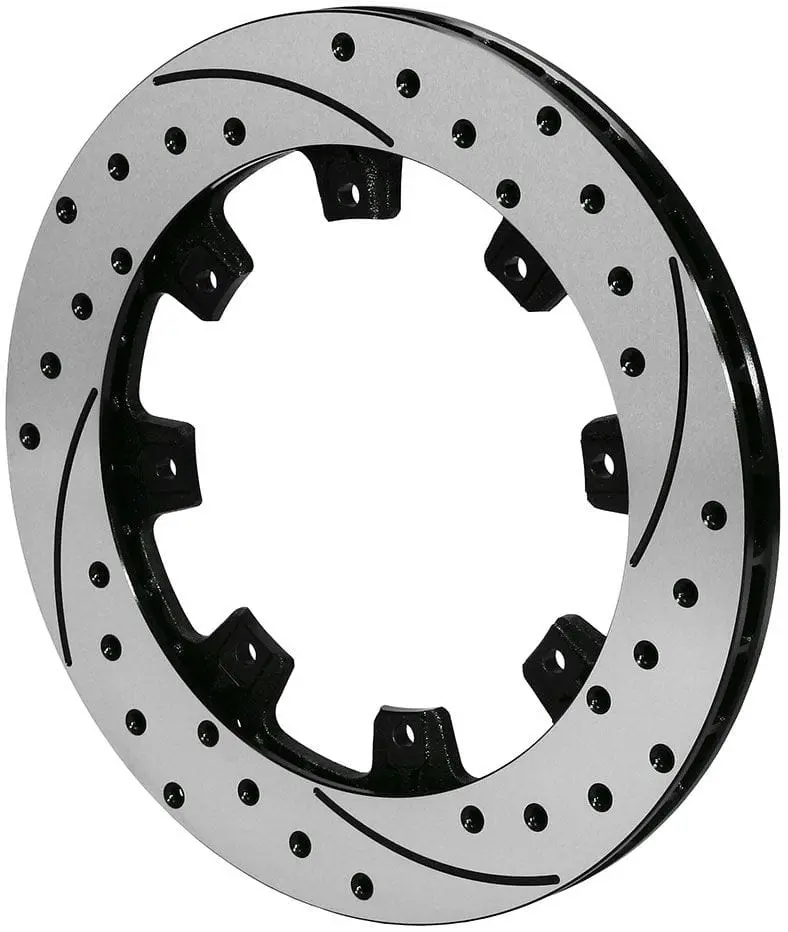 8-Bolt Srp Wb160-7102 Drilled & Slotted Performance Brake Rotor (Left/Right, 32-Vane, Black) 1